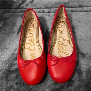 ✨SAM EDELMAN RED BALLET FLATS✨